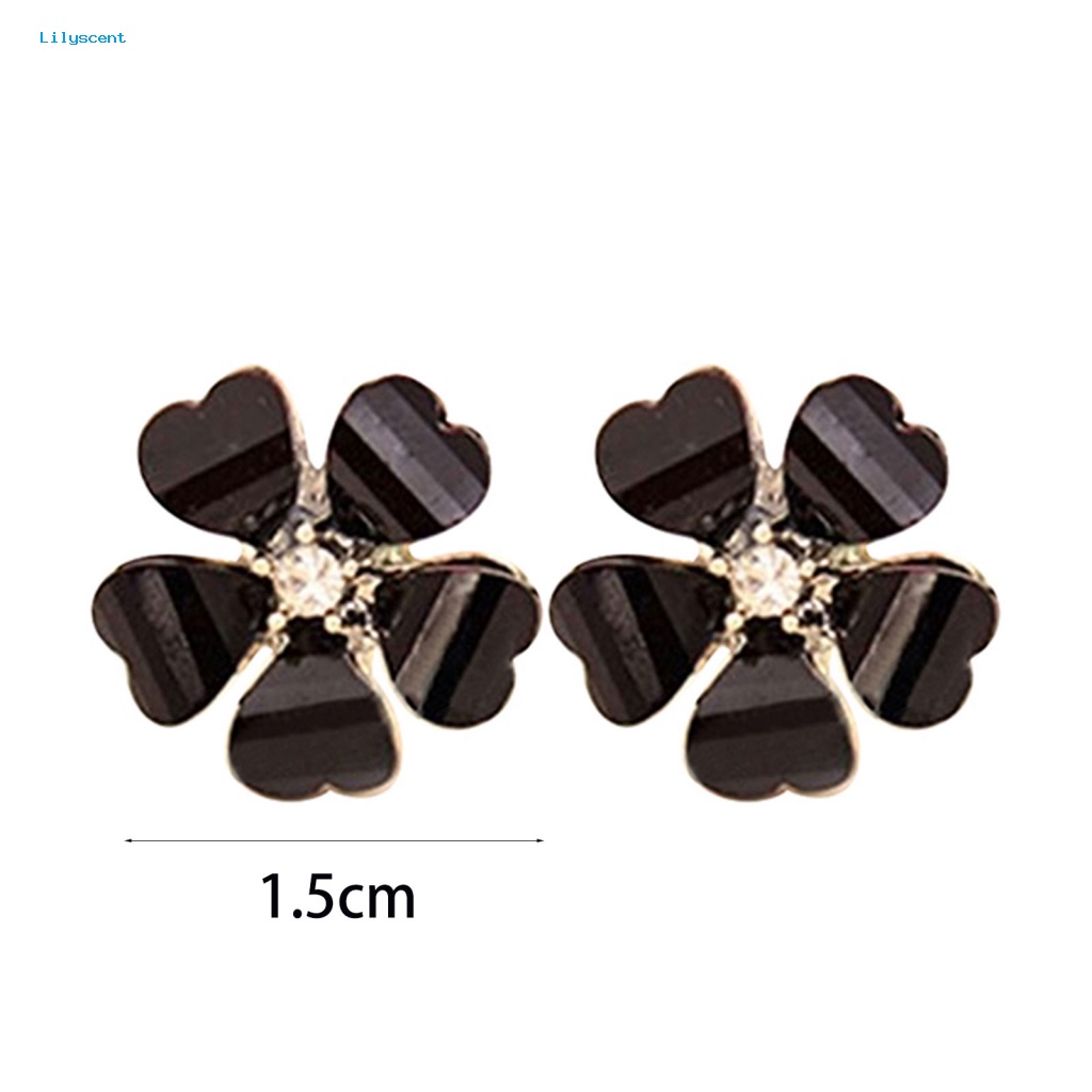 Anting Aksesori Perhiasan Lilyscent Untuk Pesta Kelopak Bunga Ear Stud Menarik