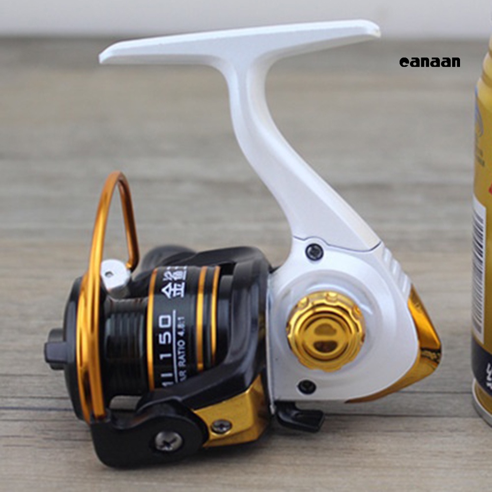 Cnn-mini Gear Ratio 4.8:1 10BB Lengan Lipat Spinning Reel Rock &amp; Lure Fishing Tackle