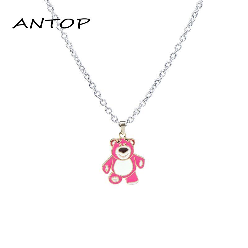 [Antop Termurah] Cinnamoroll Strawberry Bear Pikachu Rainbow Kartun Indah Kalung Paduan Kepribadian Kalung