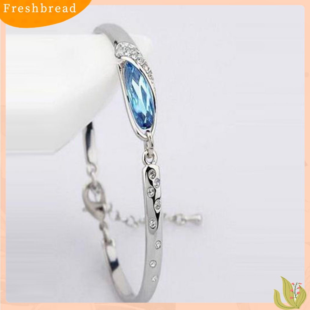 &lt; Freshbread &gt; Gelang Bangle Fashion Berlian Imitasi Ramah Kulit Elegan Untuk Pacaran