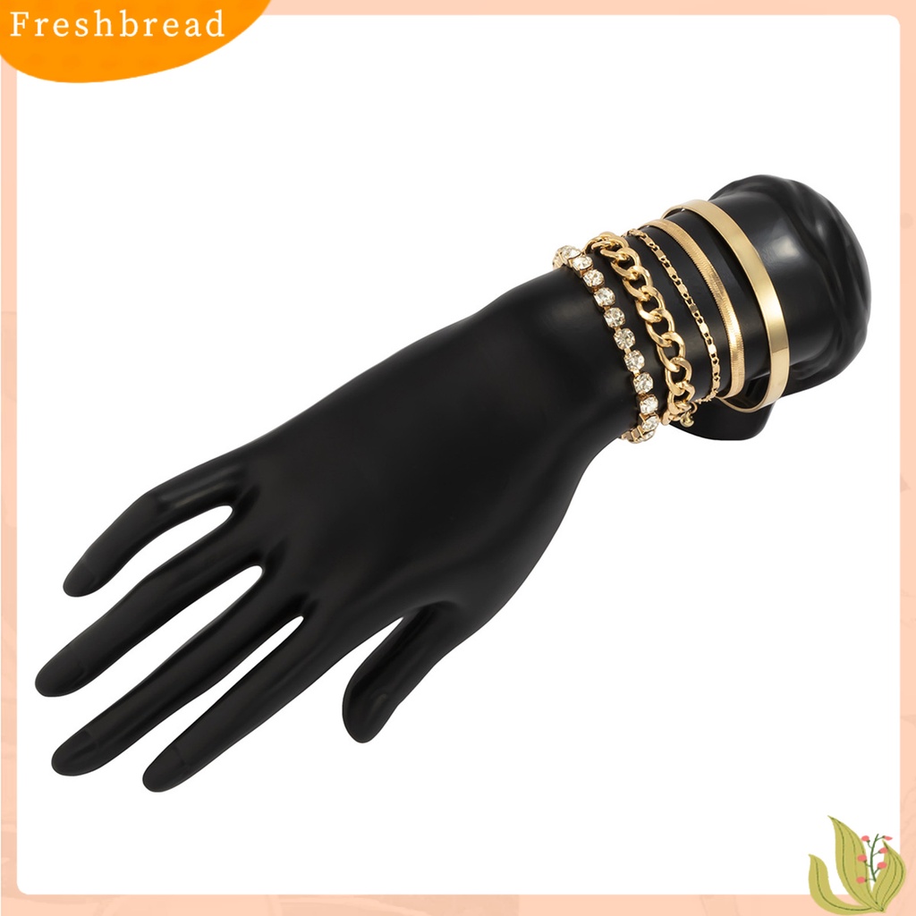 &lt; Freshbread &gt; 5Pcs Gelang Adjustable Vintage Minimalis Geometris Elemen Gelang Set Hadiah Ulang Tahun