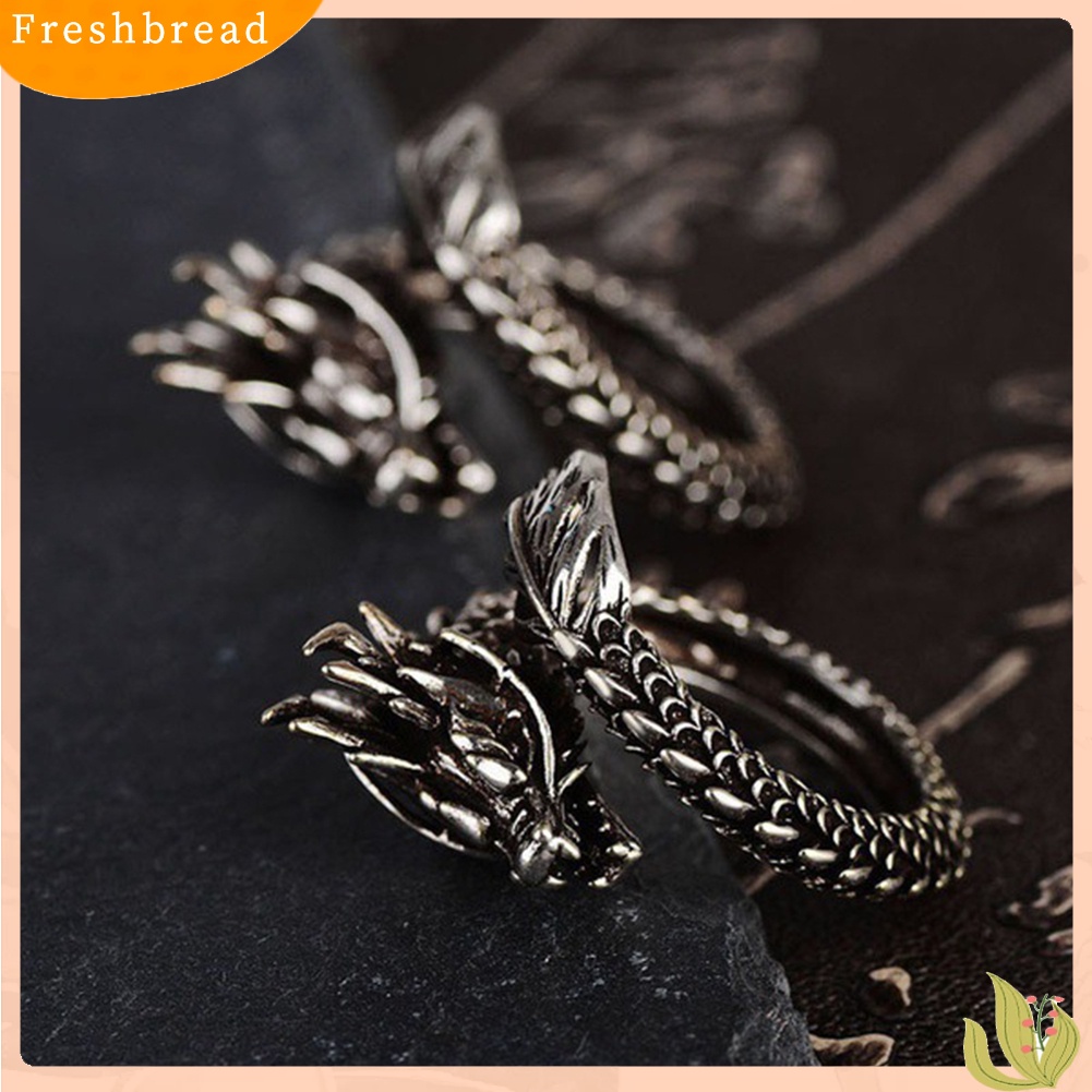 &lt; Freshbread &gt; Punk Pria Cina Pembukaan Yang Dapat Disesuaikan Jari Cincin Cosplay Perhiasan Hadiah