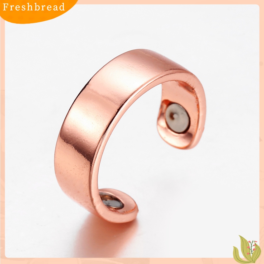 &lt; Freshbread &gt; Unisex Fashion Tembaga ic Sehat Band Terbuka Berakhir Cincin Jari Perhiasan Hadiah