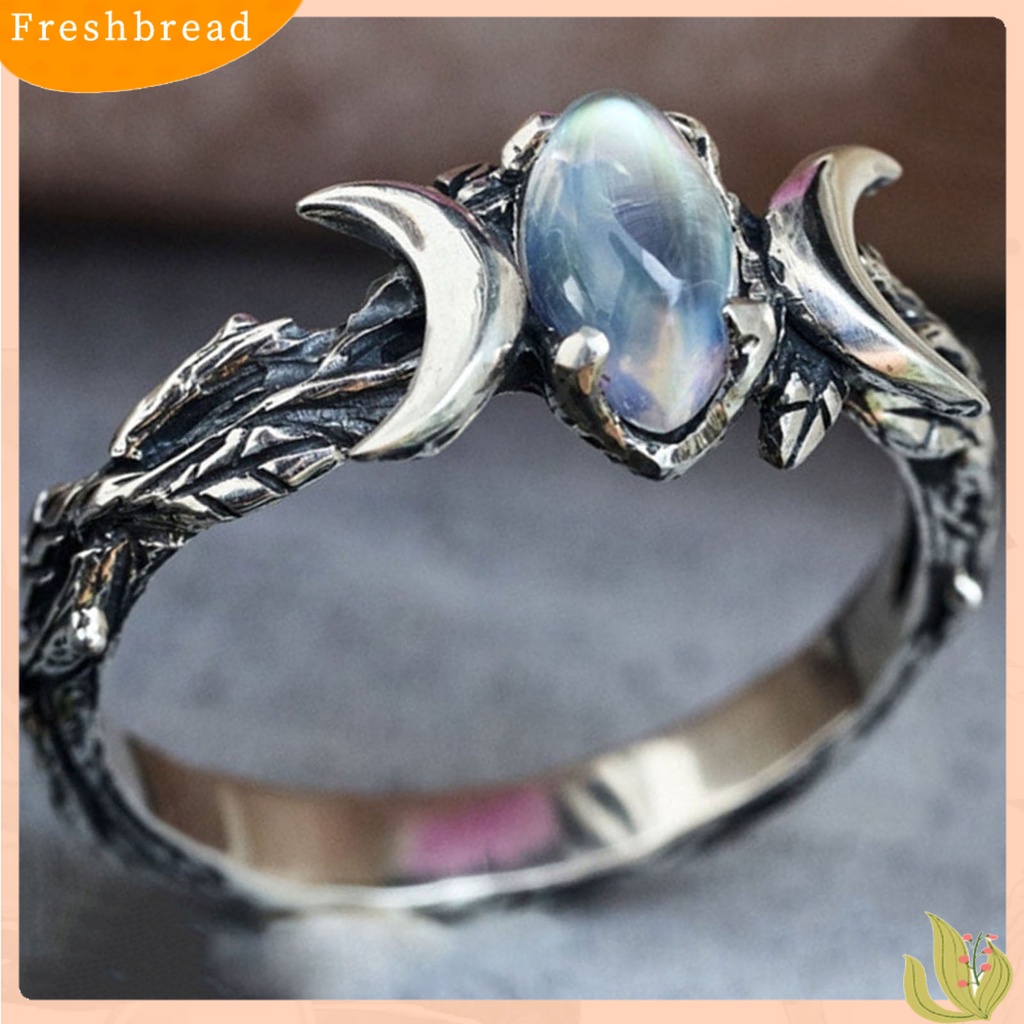 &lt; Freshbread &gt; Cincin Wanita Model Vintage Bohemia Berlian Imitasi Spesial Vintage Retro Untuk Ulang Tahun