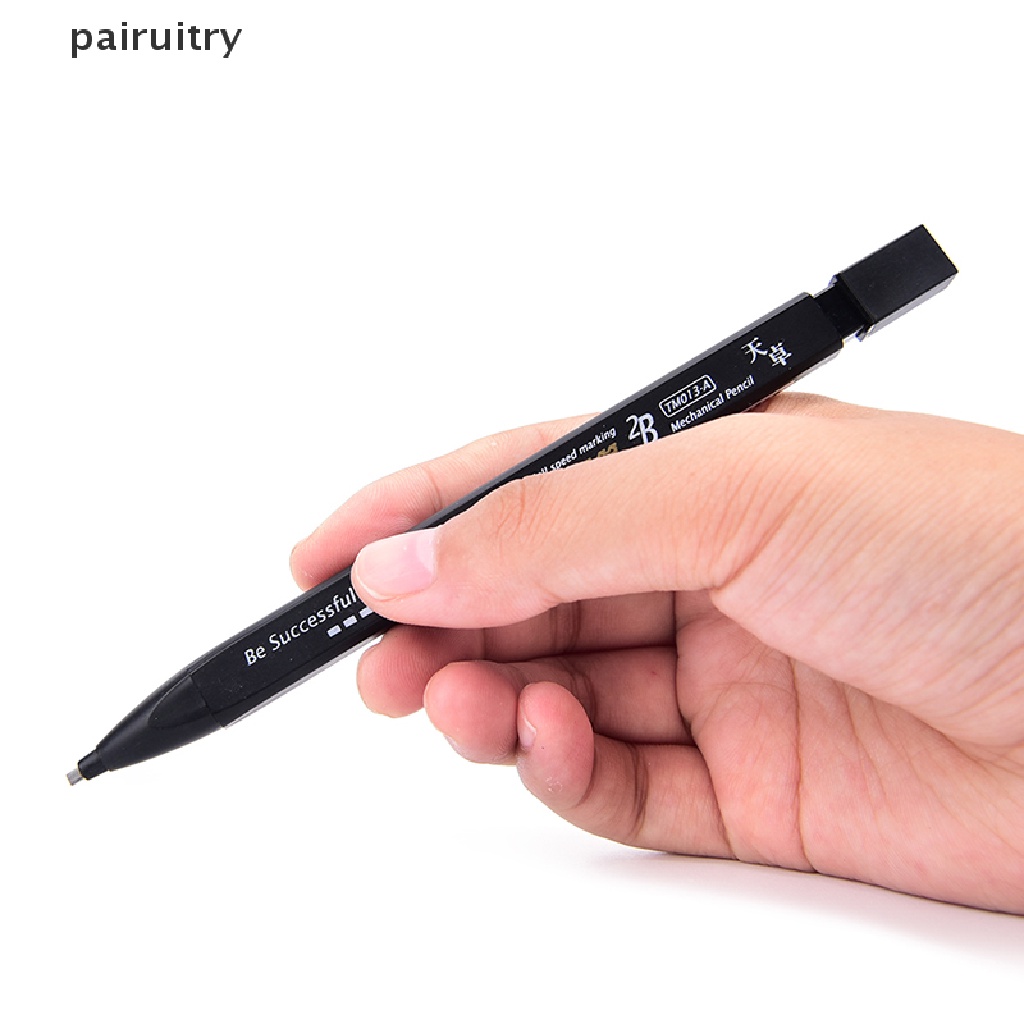 Prt 2B Hitam Lead Holder Ujian Pensil Mekanik Dengan Isi Ulang Timah Set Perlengkapan Kantor PRT