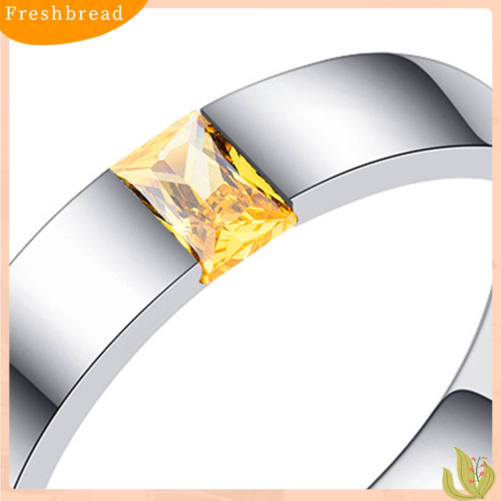 &lt; Freshbread &gt; Cincin Unisex Bright Luster Adjustable Open Design Glossy Semua Pertandingan Dekorasi Hadiah Cubic Zirconia Wanita Pria Pernikahan Pertunangan Ring Untuk Perjamuan