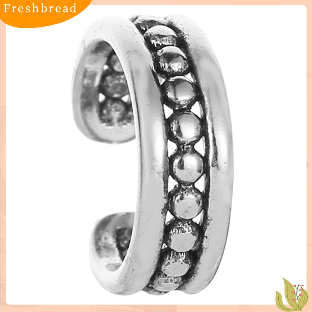 &lt; Freshbread &gt; 1Pc Wanita Logam Bola Telinga Manset Klip On Anting Tulang Rawan Perhiasan Non-piercing