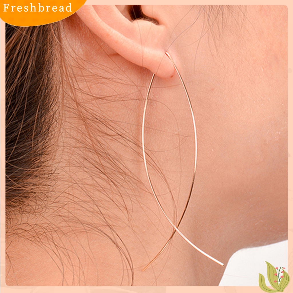 &lt; Freshbread &gt; 1pasang Anting Menjuntai All-match Bentuk Ikan Elegan Warna Solid Untuk Pacaran