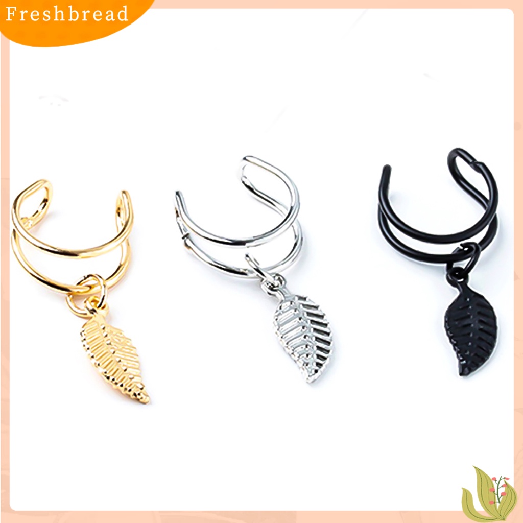 &lt; Freshbread &gt; Anting Gaya Hollow-Out Bentuk U Bahan Metal Tanpa Tindik Stud Earring Untuk Ulang Tahun