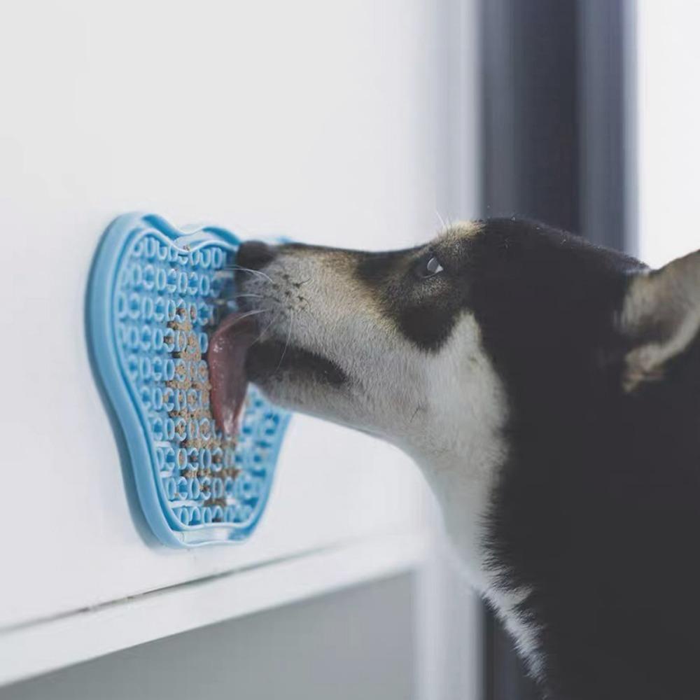 REBUY Rebuy Dog Lick Pad Mat Tahan Lama Praktis Dengan Suction Cup Untuk Selai Yogurt Silikon Dispense Makanan Anjing