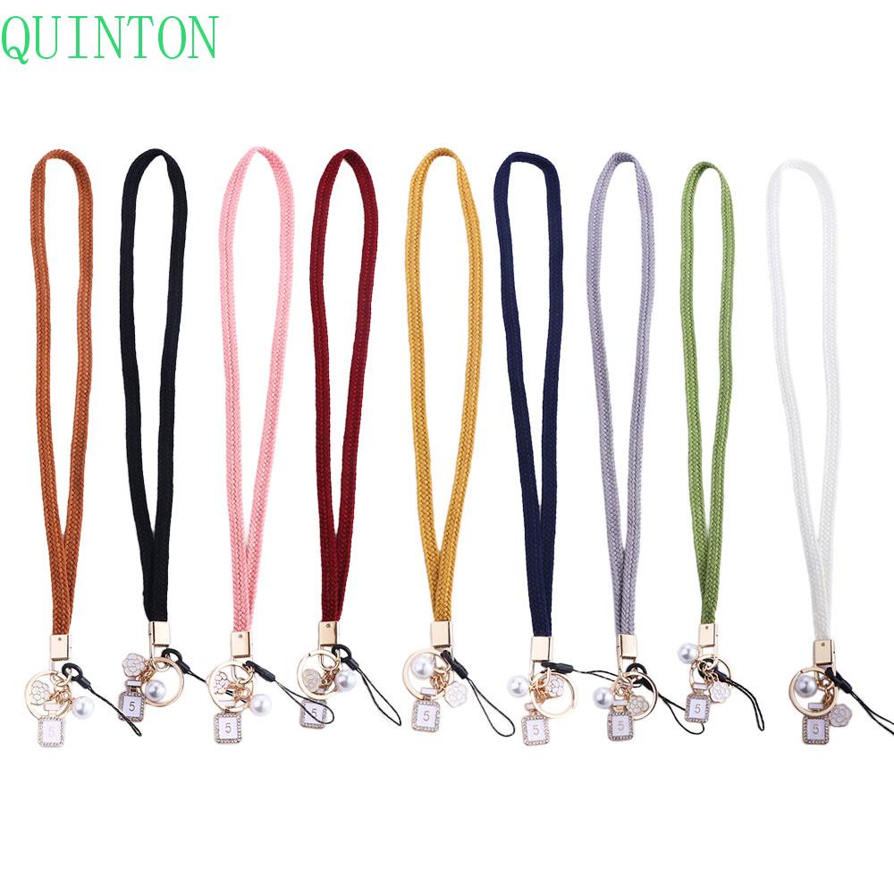 QUINTON Special Bus Card Holder Phone Accessorie Hand-woven Neck Lanyard Pendants Universal Keys Holder For Keys Backpack Phone Strap Multi Function Weave Strap/Multicolor