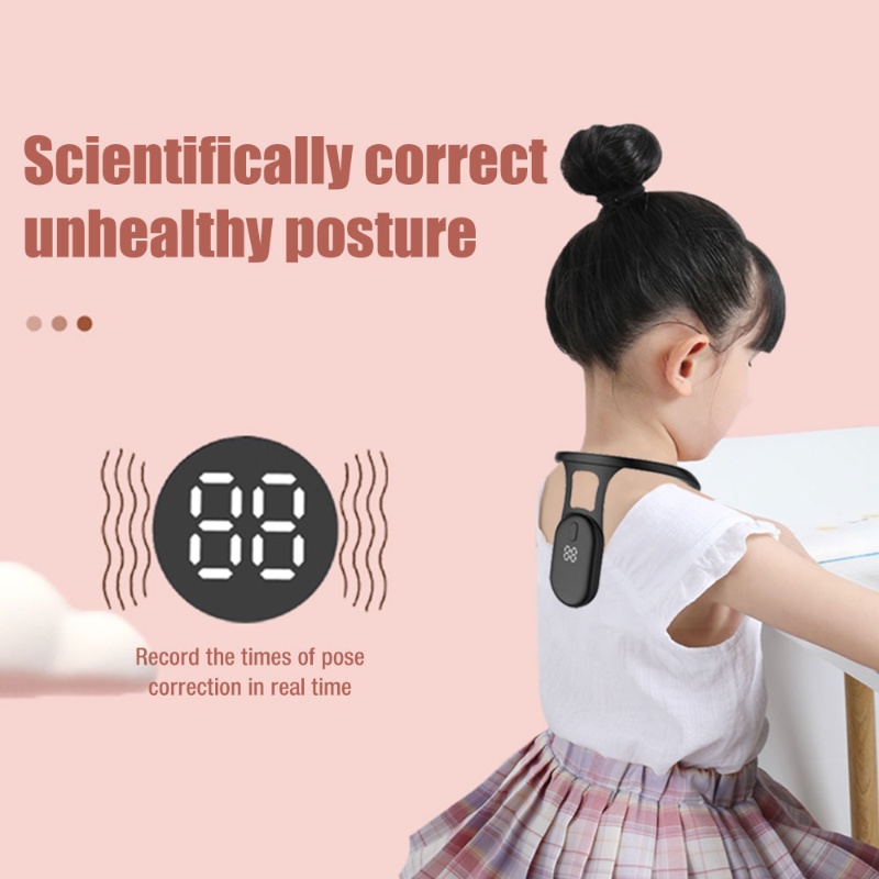 Silikon Lembut Baru+ABS Tak Terlihat Korektor Postur Cerdas Ringan Portabel Rechargeable Real-Time Pemantau Pelatihan Koreksi Punggung Untuk Dewasa/Anak