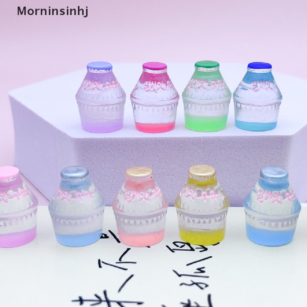 Mornin 10Pcs Bercahaya Tembus Botol Mini DIY Perhiasan Tiga Dimensi Kreatif Botol Resin Ornamen id