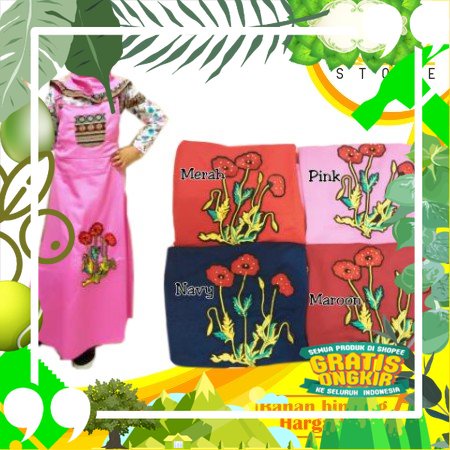 Gamis Anak Perempuan / Busana Muslim Anak Wanita / Pakaian Muslim Overall Anak / Fashion Anak/ edisi