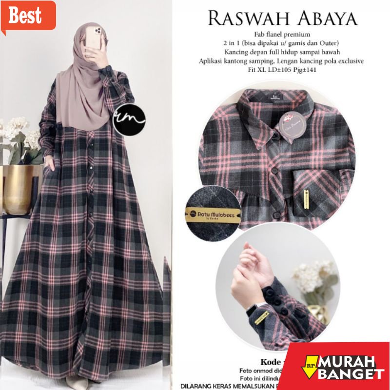GAMIS SIZE BESAR TERBARU- Realstok || Raswah by Ratu Mulabees || Gamis Remaja || Gamis cantik || Gam