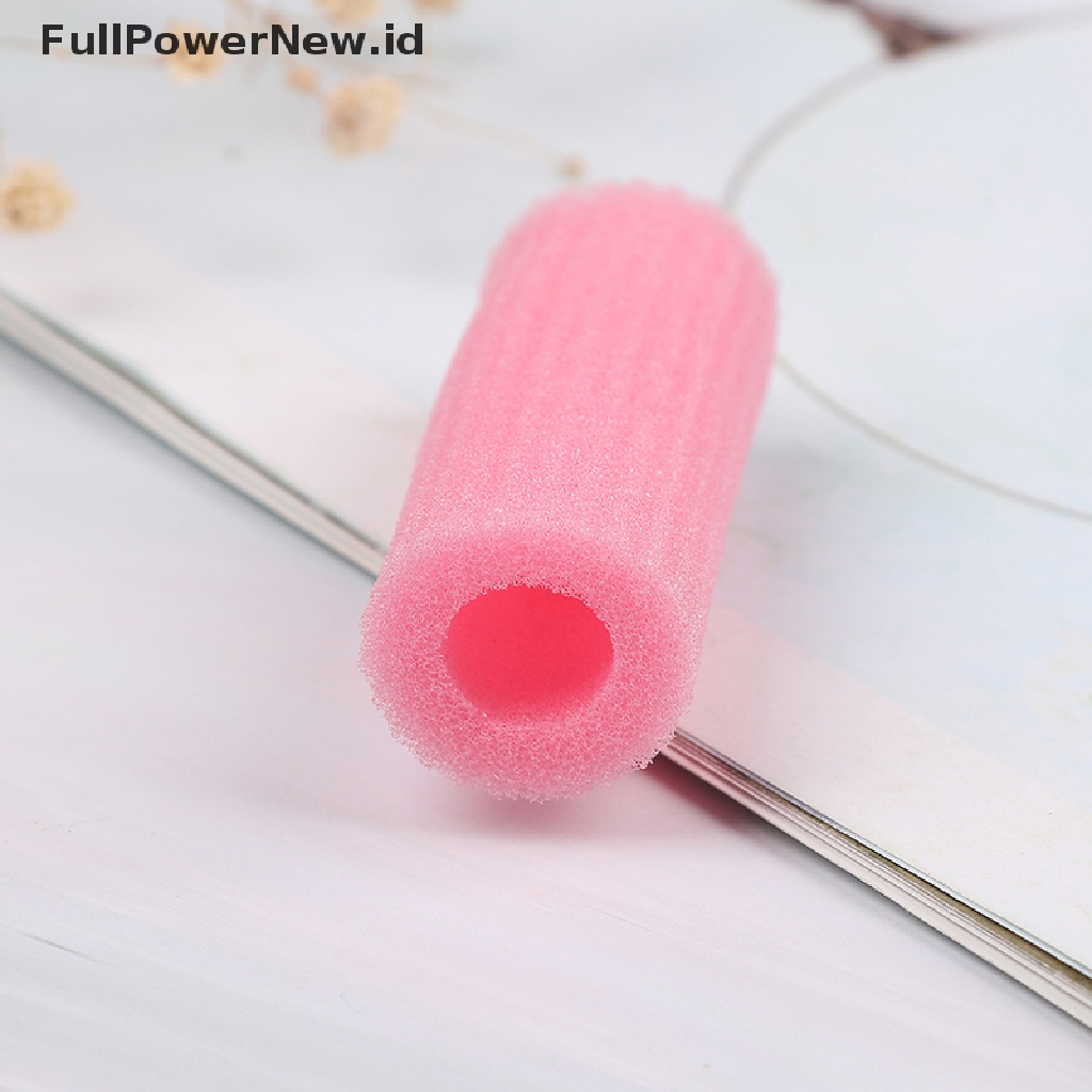 Power 3Pcs Spons Busa Lembut DIY styling hair rollers Batang Fleksibel hairstyling curler ID