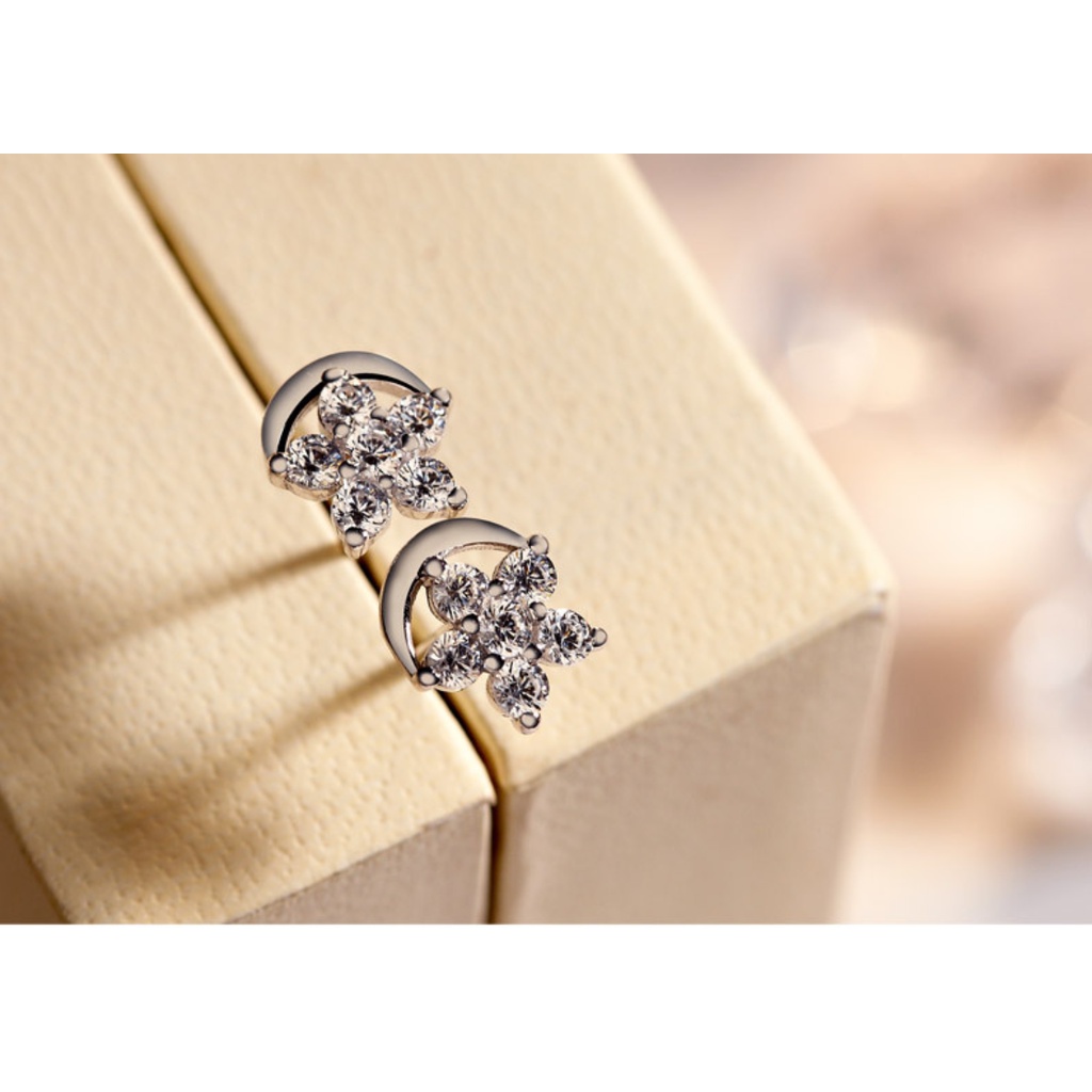 Goldkingdom Aksesoris Perhiasan Fashion Ready Stock Anting Bulan Bintang Temperamen Sederhana Korea Mahasiswa Segar Anting Kreatif Anting Perempuan
