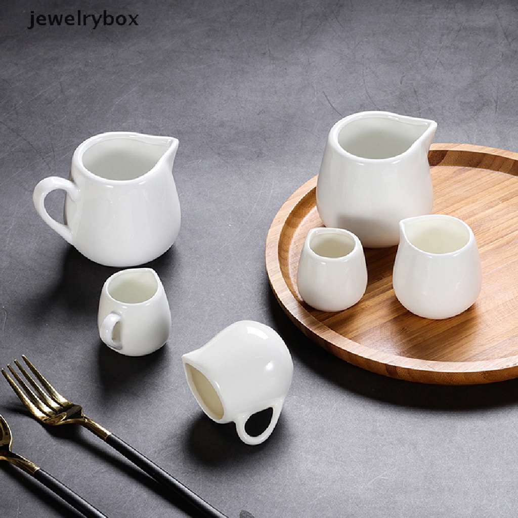 [jewelrybox] 1pc Dispenser Saus Keramik Pitcher Kopi Salad Dressing Cup Server Butik