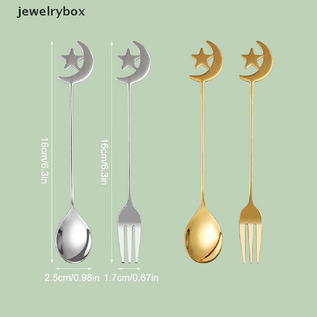 [jewelrybox] Bulan Bintang Sendok Garpu Set Dekorasi Ramadhan Untuk Rumah Festival Muslim Islami Dinner Decor Perlengkapan Dekorasi Pesta Eid Mubarak Butik