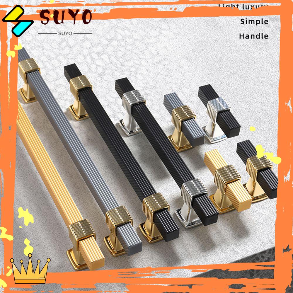 Suyo Furniture Hardware Handle High End Penyambungan Dua Warna Tarikan Laci Modern