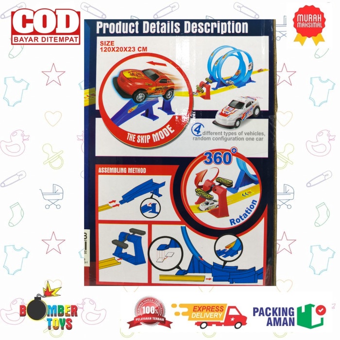 MAINAN ANAK MOBIL TRACK RACING TRACK KING MULTI LOOP KADO TERBAIK COWO