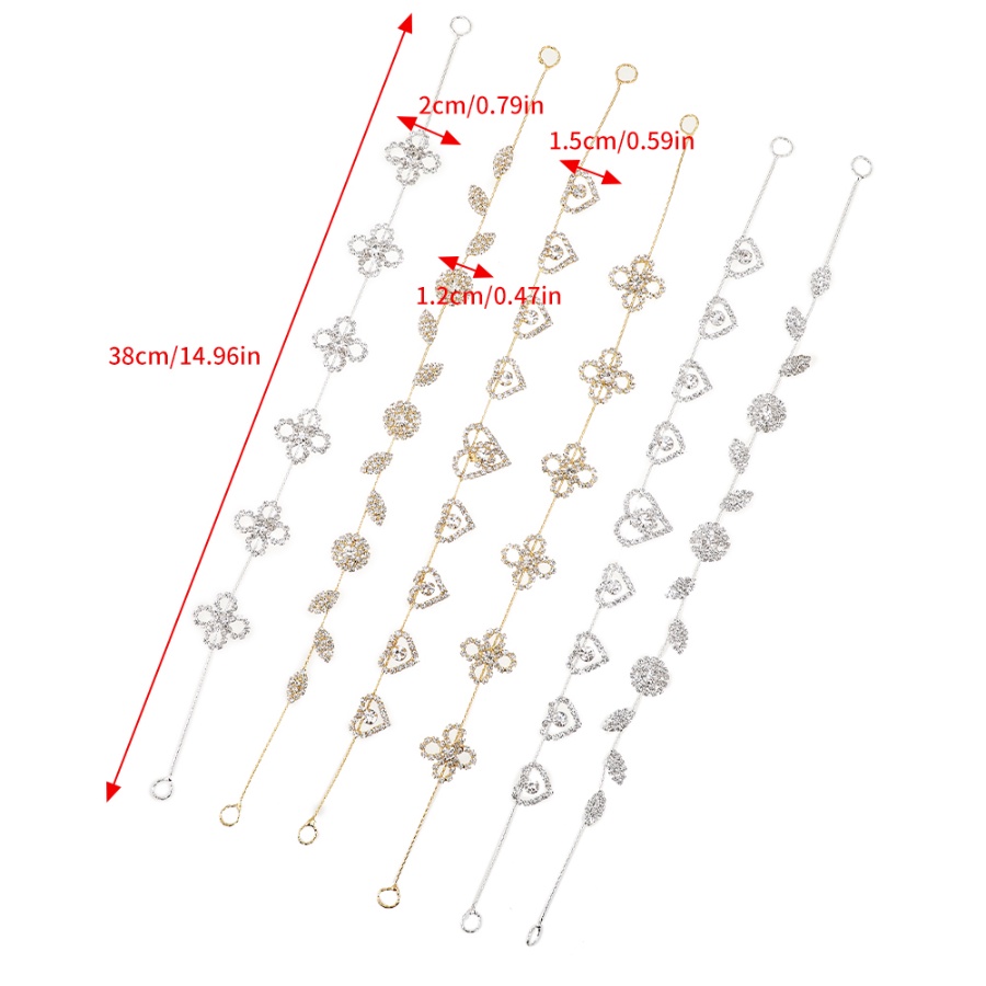 Korea Kristal Berlian Imitasi Bunga Rambut Band Woman Pernikahan Berlian Ikat Kepala Aksesoris Rambut
