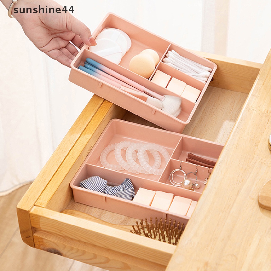 Sunshine Meja Laci Organizer Stackable Multi cell Desktop Storage Divider Container ID