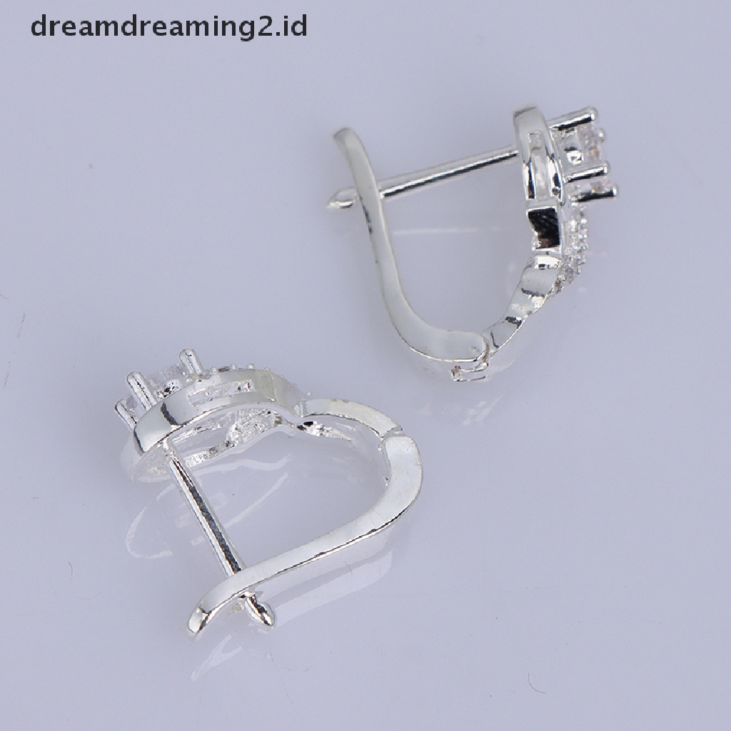 (hot) Anting Penurun Berat Badan Cubic Zirconia Earrings Stimulasi Titik Akupuntur Pembakar Lemak//