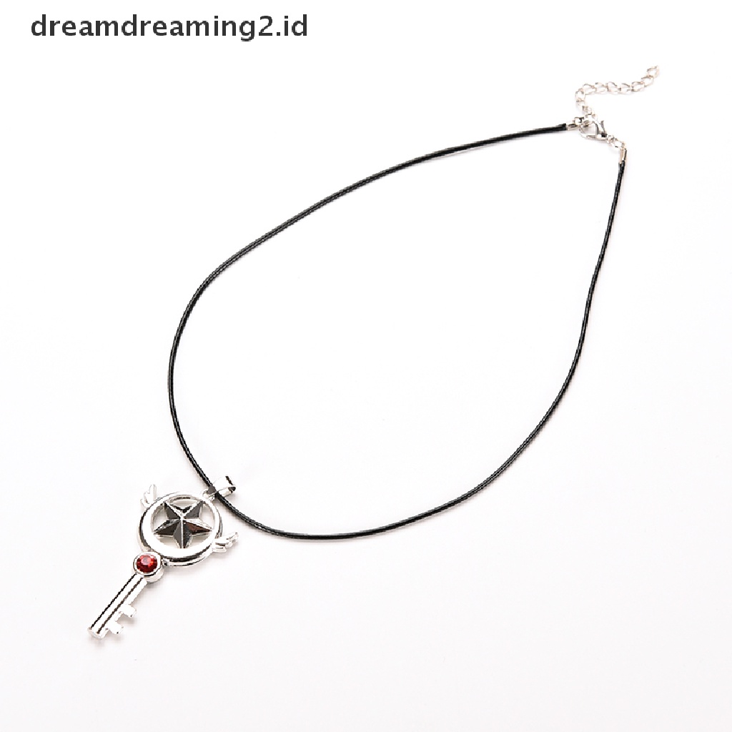 (hot) Anime Untuk Cardcaptor Sakura Tongkat Sihir Kalung Card Captor Bintang Pesona Liontin//