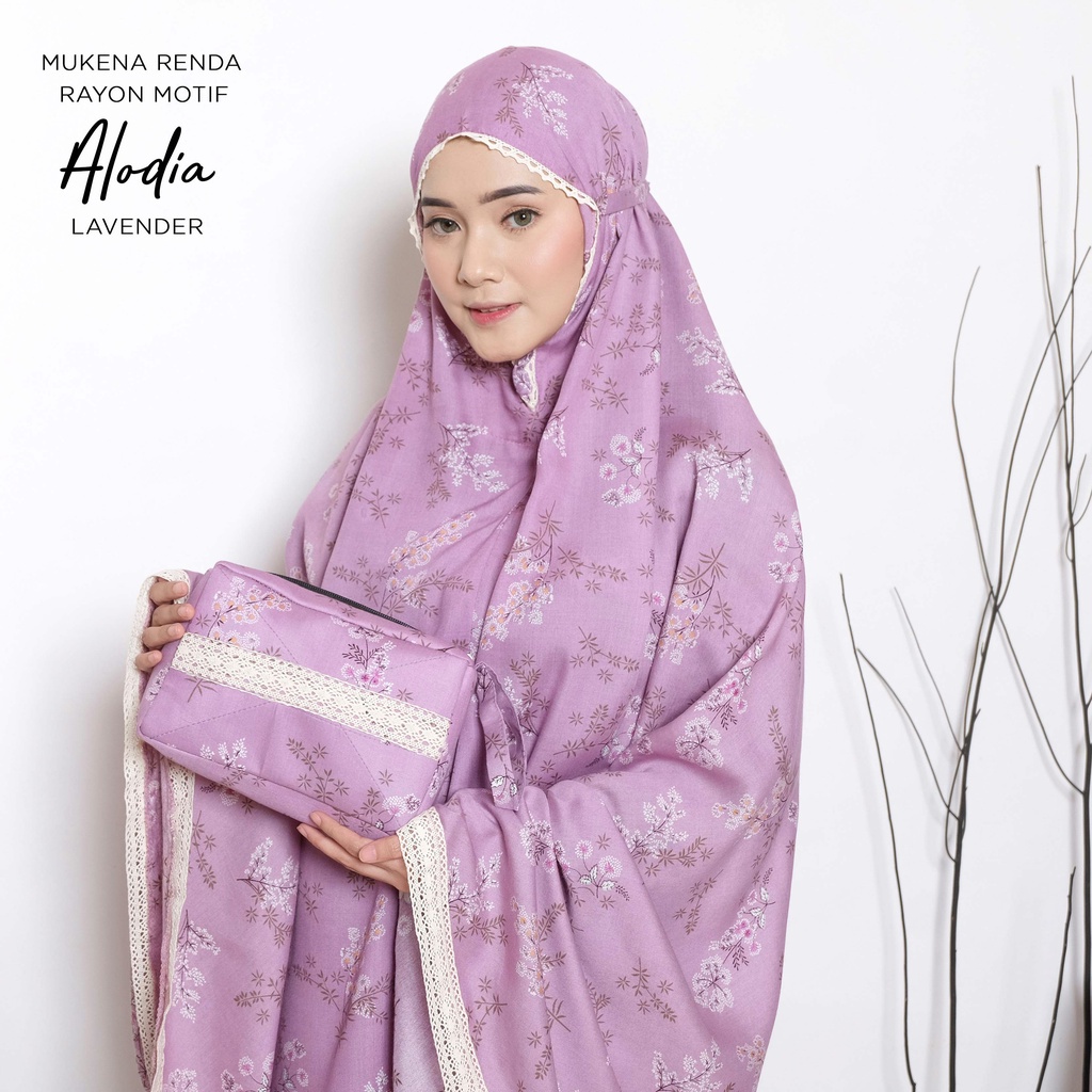 [New Arrival] Mukenah Lebaran Mukena Bali Tasik Mukena Renda Rayon Dewasa Motif Alodia Free Ongkir P