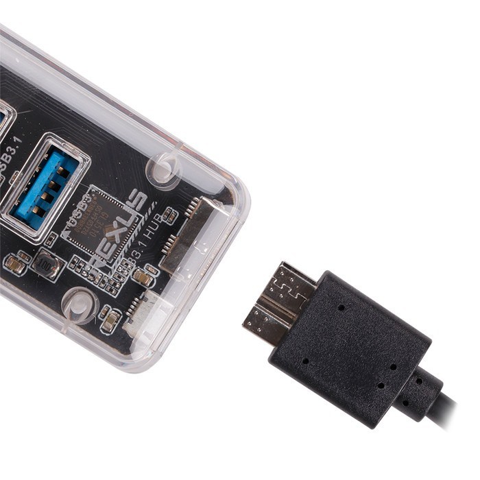 Rexus RXH-336 USB HUB 4 Port + Converter Type C