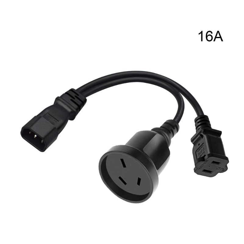 Zzz IEC320 C14 Male Plug Extension Kabel Listrik Ke 1-15R+AU Female Extender Line