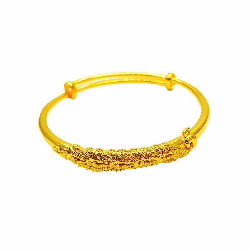 Goldkingdom Fashion Perhiasan Aksesoris Ready Stock Golden Phoenix Gelang Pengantin Perhiasan Pernikahan Seiko Feng Huang Yu Fei Gelang Menikah Gelang Perempuan