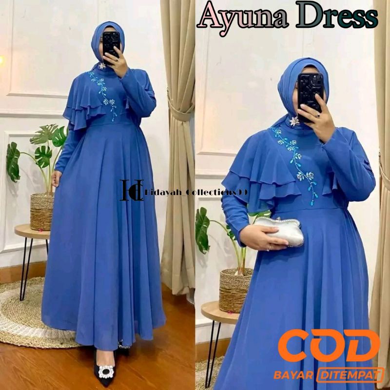 Terbaru Dress Maxy Kekinia Arvika Dress Gamis Bahan Ceruty Babydoll Terlaris Dress Kondangan Model T
