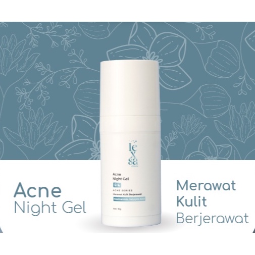 ACNE NIGHT GEL  - Gel untuk Wajah Berjerawat Dan Beruntusan | Lexsa Skincare