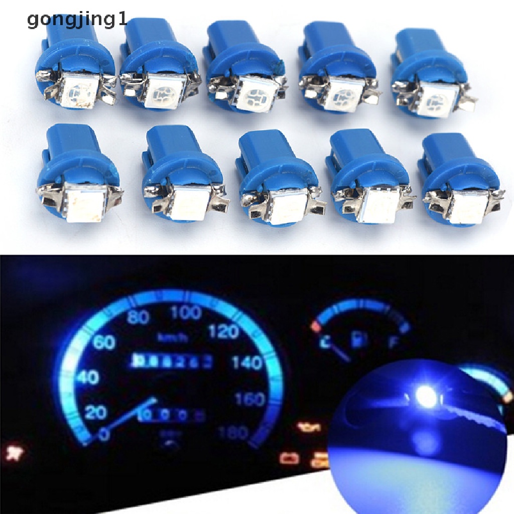 Ggg 10X T5 B8.5D Gauge LED Dashboard Mobil Side Interior Dash Lights Bohlam Indikator ID