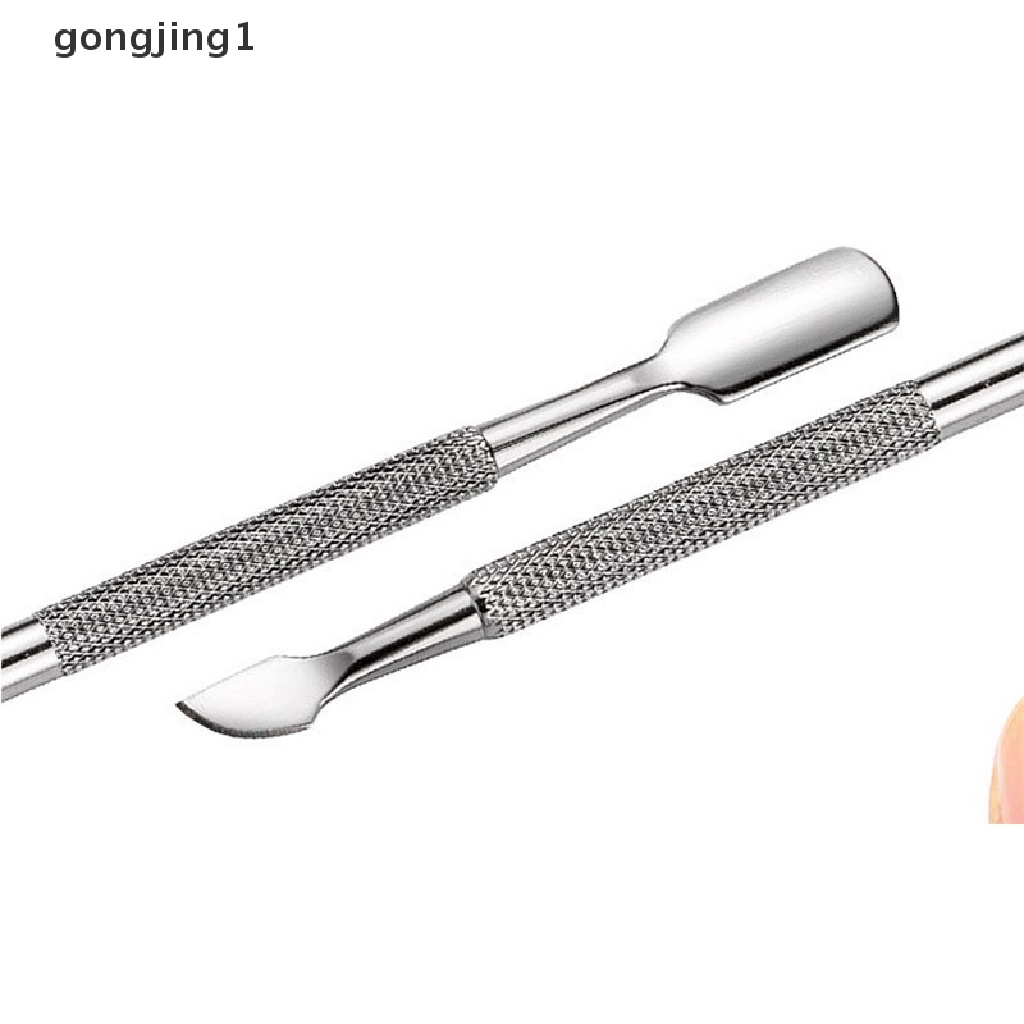 Ggg Sendok Pendorong Kuku Kutikula Manicure Nail Pusher Scraper Remover Stainless Steel ID