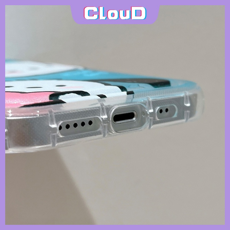 Melody Lucu Lembut Tpu Casing Realme C35 C20 C15 5i 5s C33 C11 2020 C25 C21Y 6i 5 C12 C3 C1 C2 C25s C11 2021 C25Y C20A Shockproof Airbag Kartun Lovely Pochacco Case Cover