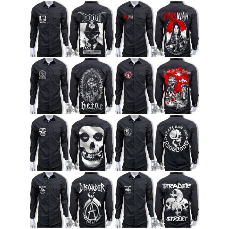 terbaru cod kemeja kemeja panjang band punk,kemeja panjang pria,kemeja panjang,kemeja,kemeja panjanh