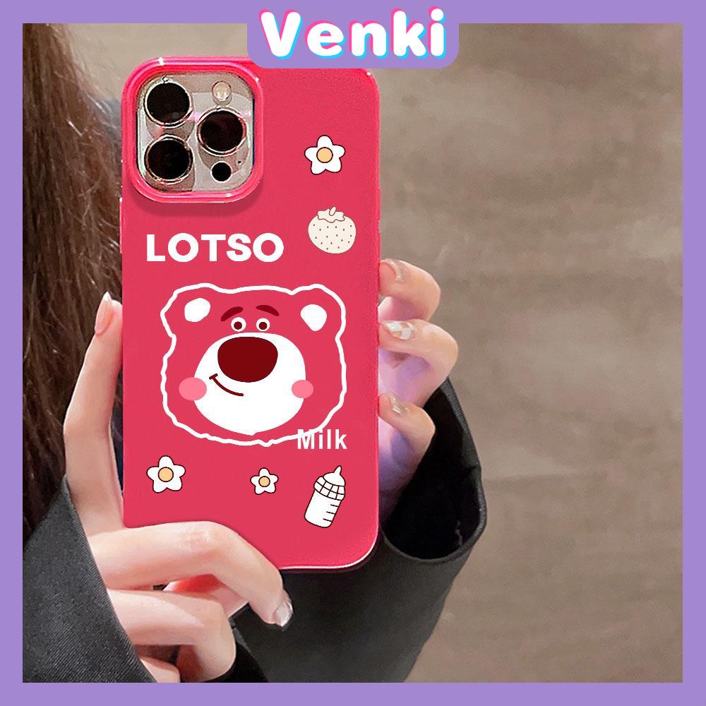 Case for iPhone 11 Soft TPU Glossy Rose Red Candy Case Cute Cartoon Bear Camera Protection Shockproof For iPhone 14 13 12 11 Pro Max 7 8 Plus X XR