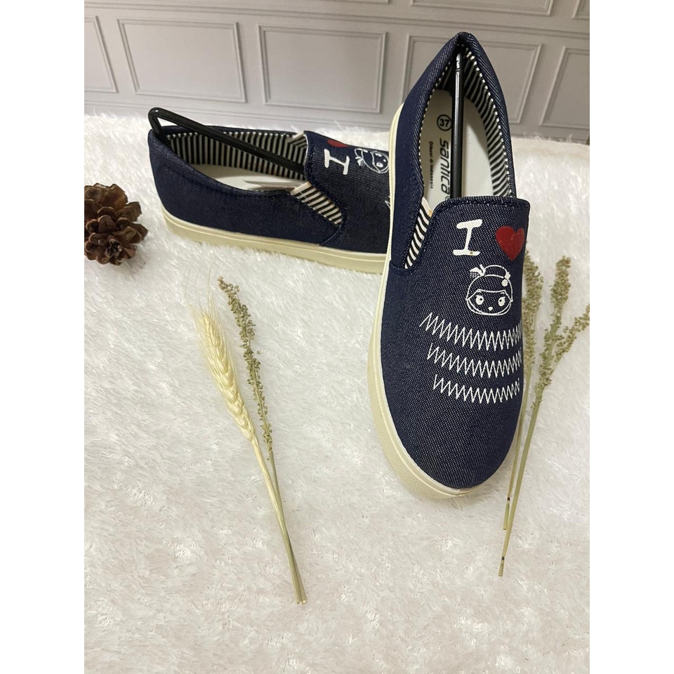 Sepatu Sekolah Anak Santica LOVE SANTICA DENIM