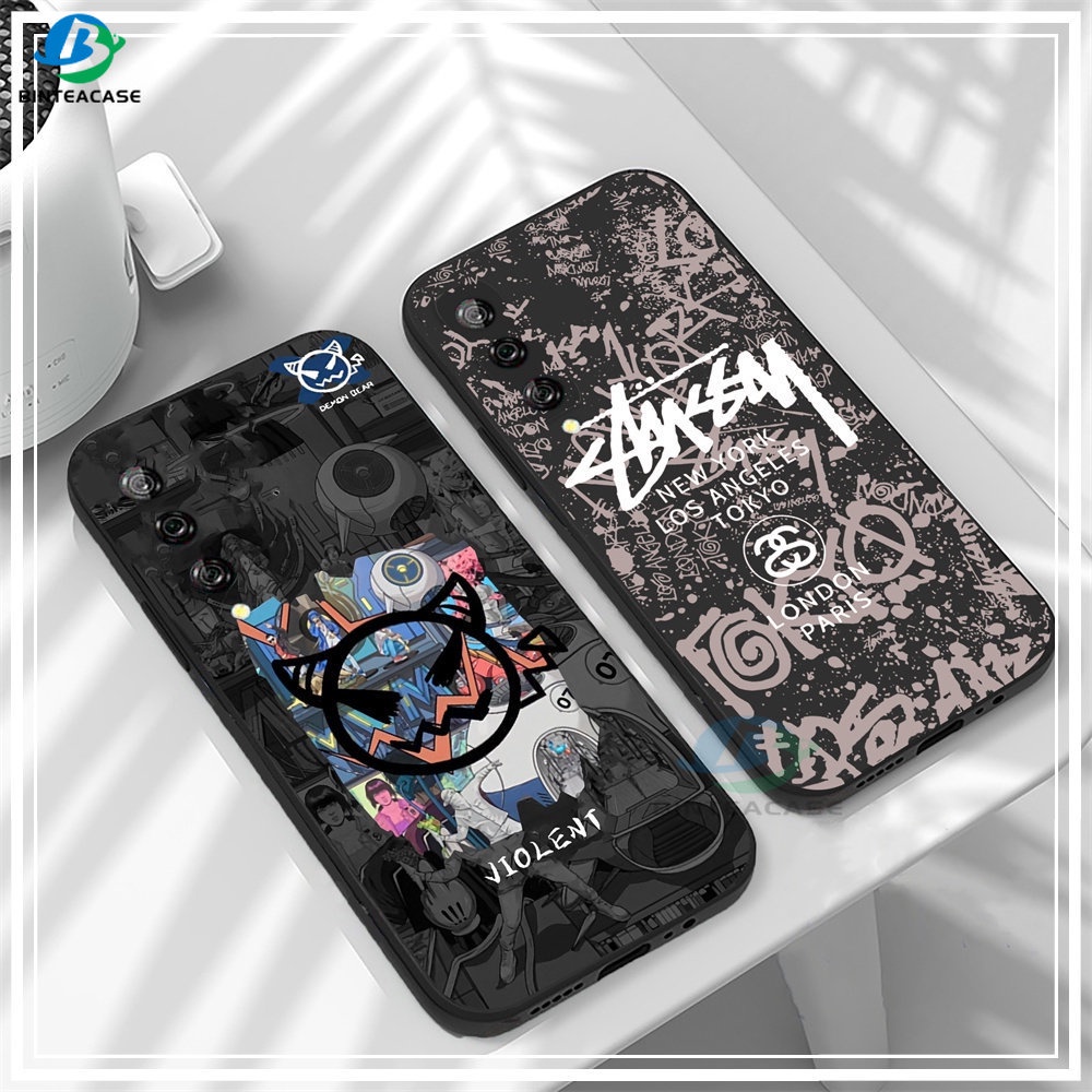 Infinix Hot 30i Zero 5G 2023 Note 12 2023 12 G96 12 Pro Hot 12 Pro 20S 10S 10T Note 11 Smart 7 6 5 Hot 11S NFC Hot 12 11 10 9 Play Demon Dan Creative Signature Soft Silicone Case Binteacase