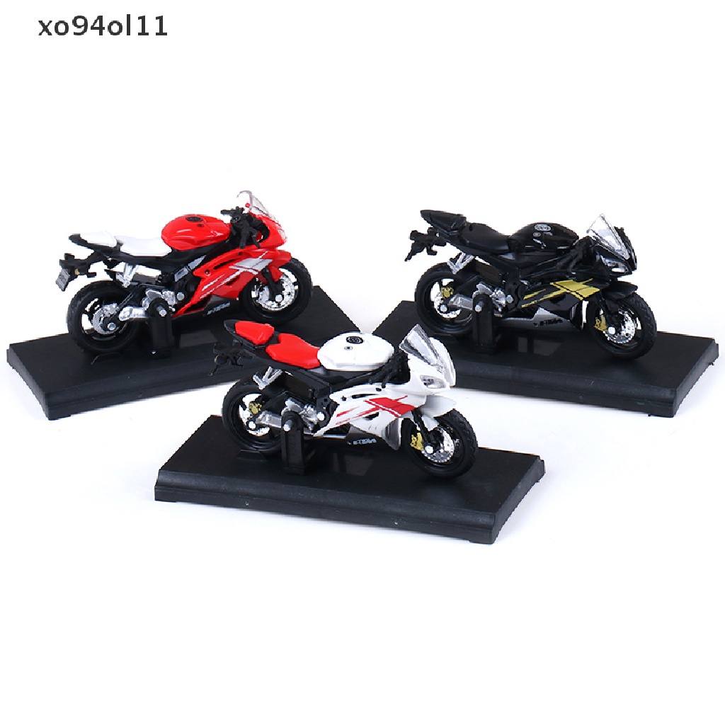 Mainan MODEL DIECAST Sepeda Motor XO 1:18 Yamaha YZF-R6 YZF R6 Biru  Ol