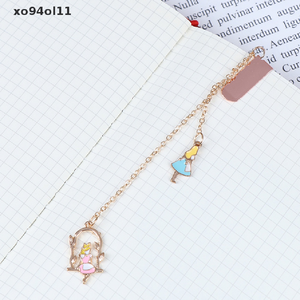 Xo 1PC Rabbit Bookmark Liontin Penanda Buku Metal Bookmark Perlengkapan Kantor Sekolah OL