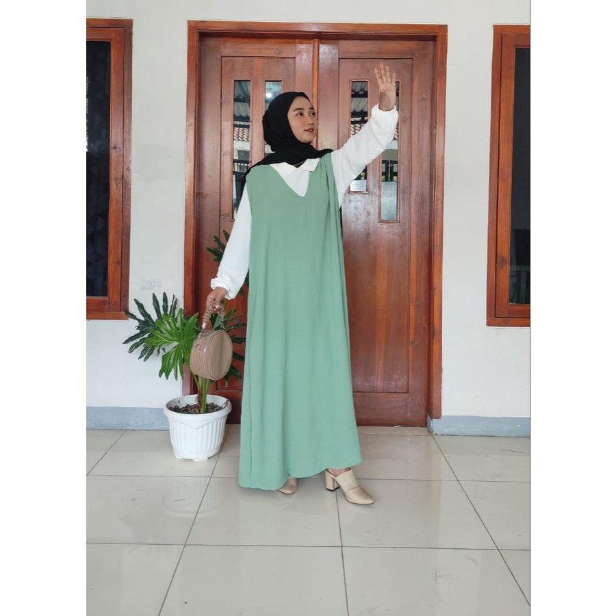 OverAll Crinkle Airflow Premium Gamis Dress