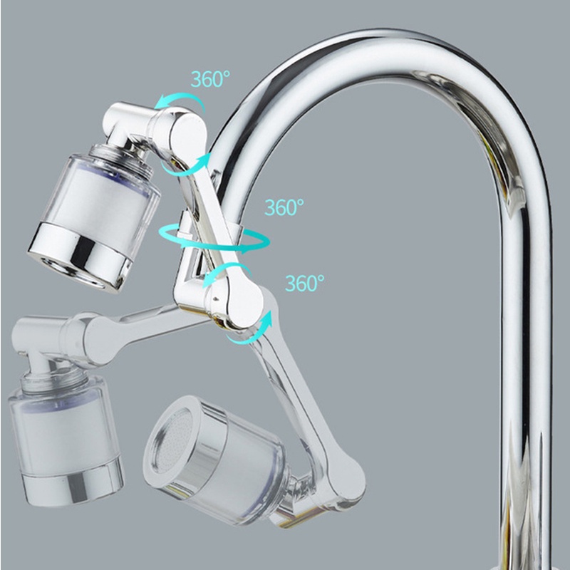 Sajadah Praktis720° Saringan Keran Rumah Tangga Yang Dapat Diputar Splash-proof Head Shower Water Filter Universal Keran Dapur Pendorong Air Faucet Aerator