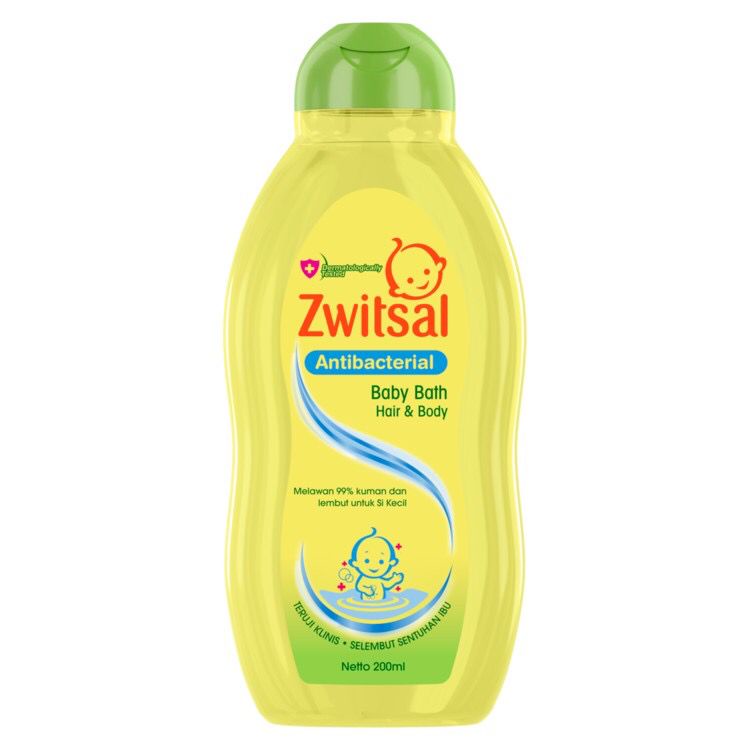 ZWITSAL BABY BATH HAIR &amp; BODY ANTIBACTERIAL 200ML