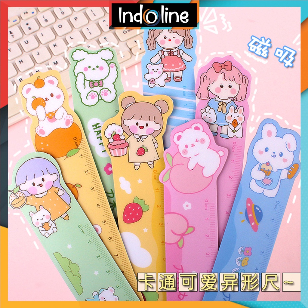 

Pengaris Lentur Flexible Pengaris Anak Sekolah Magnet Motif Lucu Import COD ℒ 1024