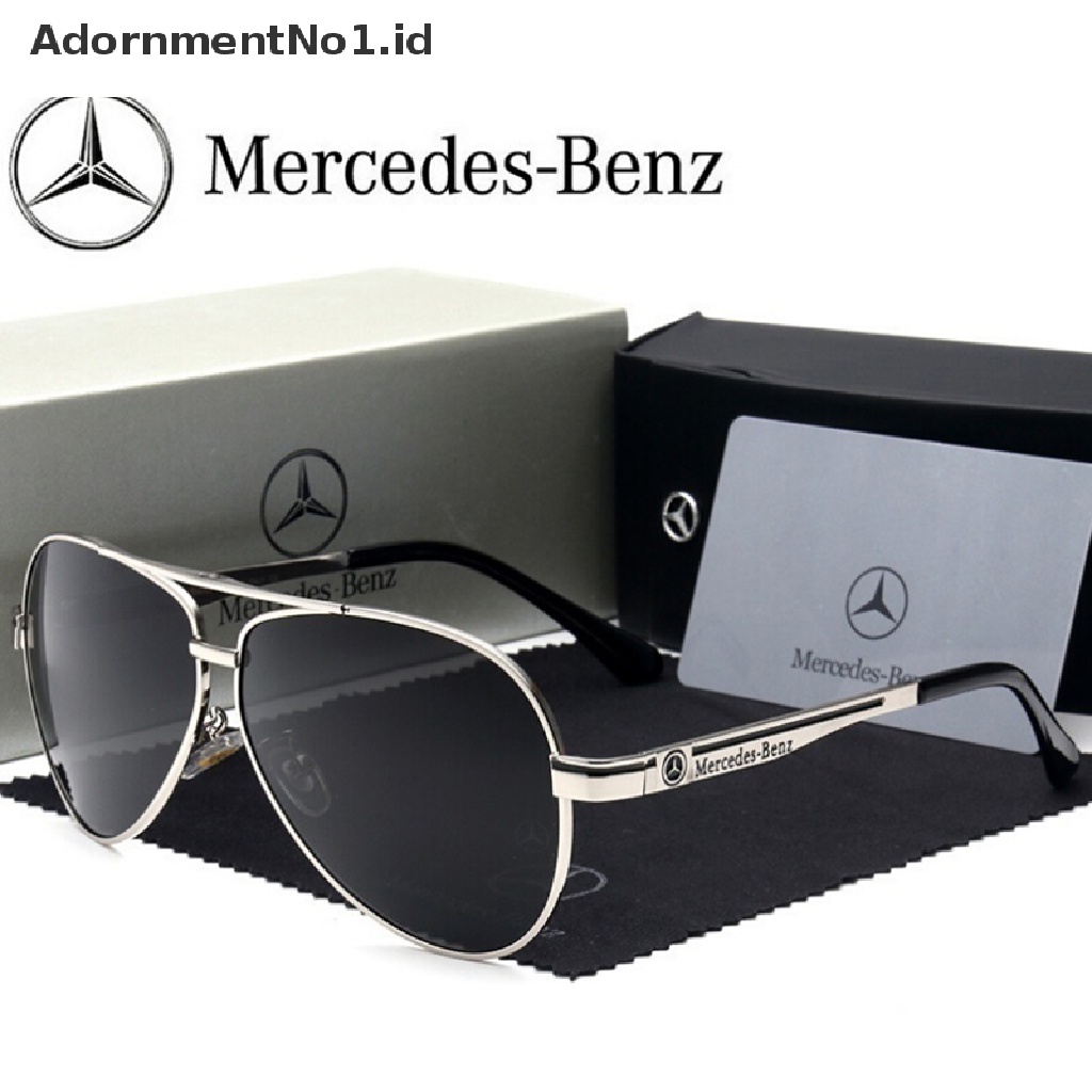 [AdornmentNo1] Mercedes Benz Kacamata Polarized Vintage Metal Frame Kacamata Casual Eyeglasses [ID]