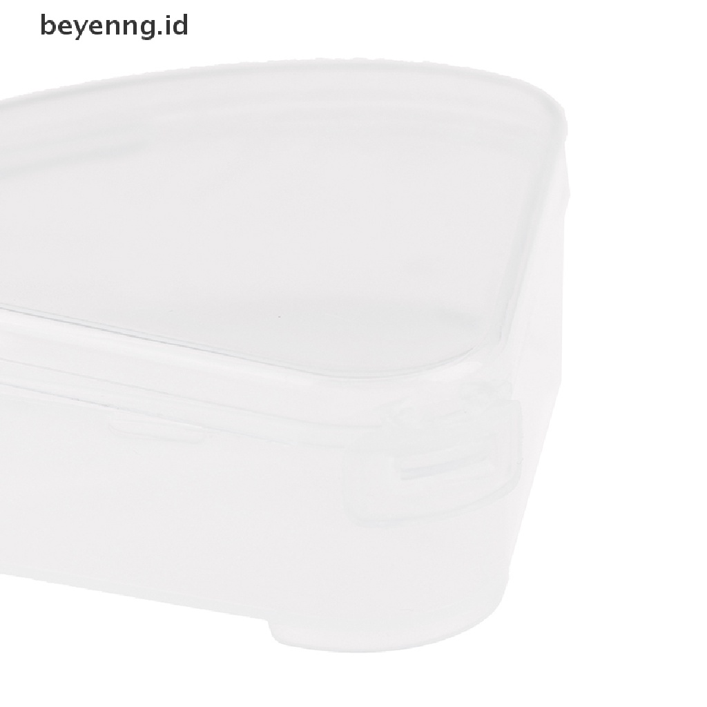 Beyen Portable Segitiga Spons Transparan Tas Kosmetik Makeup Puff Box Tempat Penyimpanan ID